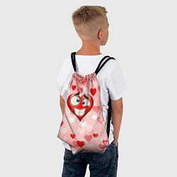 Рюкзак-мешок Влюбленное сердечко, цвет: 3D-принт — фото 2