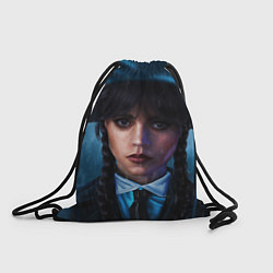 Рюкзак-мешок Уэнсдэй под зонтом, цвет: 3D-принт