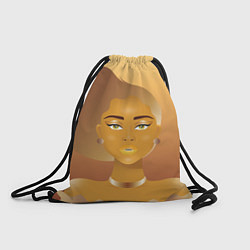 Рюкзак-мешок Golden girl, цвет: 3D-принт