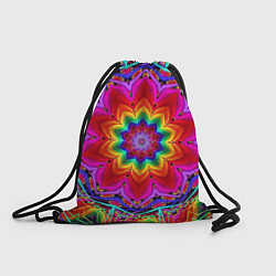 Рюкзак-мешок Волшебный радужный цветок, цвет: 3D-принт