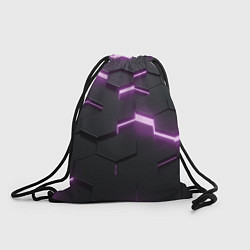 Рюкзак-мешок Абстрактные шестиугольники, цвет: 3D-принт