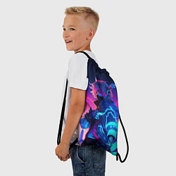 Рюкзак-мешок Cyber boy Genshin, цвет: 3D-принт — фото 2