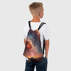 Рюкзак-мешок Космос и звезды в закатном небе, цвет: 3D-принт — фото 2