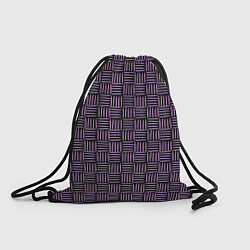 Рюкзак-мешок Паттерн из розовых линий, цвет: 3D-принт