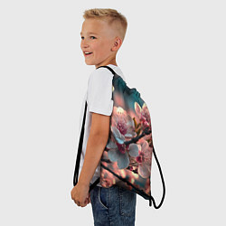 Рюкзак-мешок Цветочная сакура, цвет: 3D-принт — фото 2
