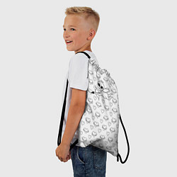 Рюкзак-мешок Купидон пришелец среди сердец, цвет: 3D-принт — фото 2