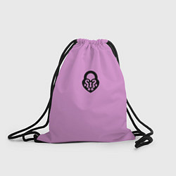 Рюкзак-мешок Замочек к ключику розовый, цвет: 3D-принт
