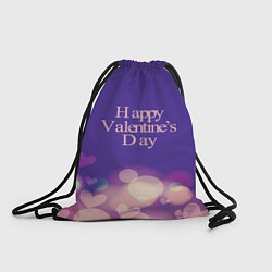 Рюкзак-мешок Поздравление с днем валентина, цвет: 3D-принт