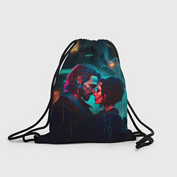 Рюкзак-мешок Кибер любовь, цвет: 3D-принт