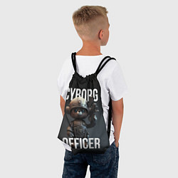 Рюкзак-мешок Cyborg officer, цвет: 3D-принт — фото 2
