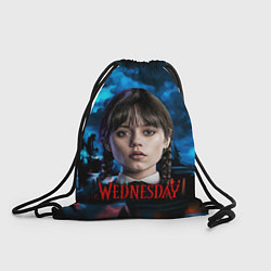 Рюкзак-мешок Wednesday horror, цвет: 3D-принт