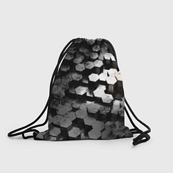 Рюкзак-мешок Карбоновые соты абстрация, цвет: 3D-принт
