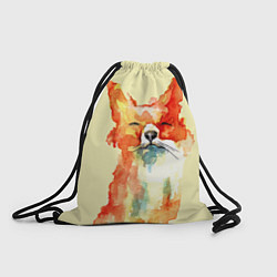 Рюкзак-мешок Живописная лисица, цвет: 3D-принт