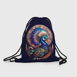 Рюкзак-мешок Синяя птица арт, цвет: 3D-принт