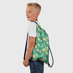 Рюкзак-мешок Камуфляж деревья двуцветный, цвет: 3D-принт — фото 2