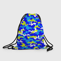 Рюкзак-мешок Камуфляж яркое лето, цвет: 3D-принт