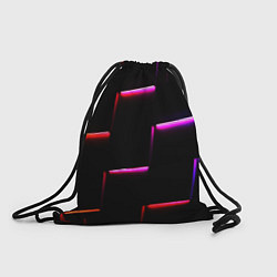 Рюкзак-мешок Неоновый надлом света, цвет: 3D-принт