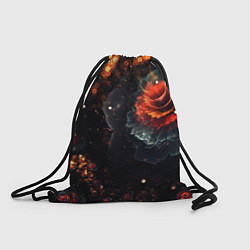 Рюкзак-мешок Midjourney Цветок вулкан, цвет: 3D-принт