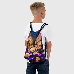 Рюкзак-мешок Цветок бабочка midjouney, цвет: 3D-принт — фото 2