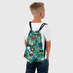 Рюкзак-мешок Комикс иллюстрированный, цвет: 3D-принт — фото 2