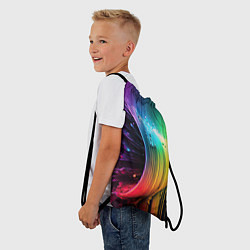 Рюкзак-мешок Волна красок, цвет: 3D-принт — фото 2