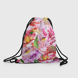 Рюкзак-мешок Цветочный рай, цвет: 3D-принт