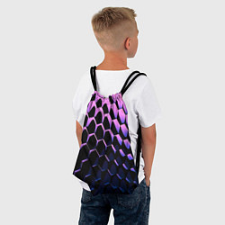 Рюкзак-мешок Шестиугольники волны, цвет: 3D-принт — фото 2