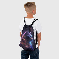 Рюкзак-мешок Кошка в космосе туманность, цвет: 3D-принт — фото 2