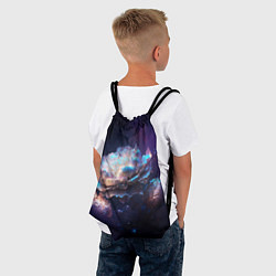 Рюкзак-мешок Космические звёздные цветы, цвет: 3D-принт — фото 2