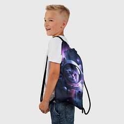 Рюкзак-мешок Котик космонавт, цвет: 3D-принт — фото 2