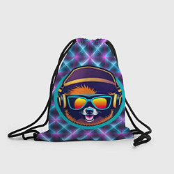 Рюкзак-мешок Пёс-хипстер, цвет: 3D-принт