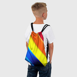 Рюкзак-мешок Радужные полосы текстура, цвет: 3D-принт — фото 2