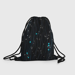 Рюкзак-мешок Волнистые космические блики, цвет: 3D-принт