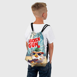 Рюкзак-мешок Chicken Gun, цвет: 3D-принт — фото 2