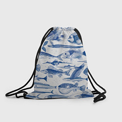 Рюкзак-мешок Морские рыбы, цвет: 3D-принт