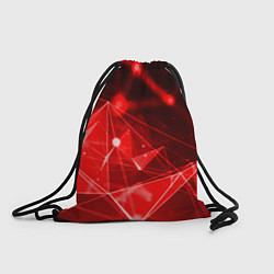 Рюкзак-мешок Абстрактные красные лучи, цвет: 3D-принт