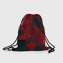 Рюкзак-мешок Битва кубов красный и черный, цвет: 3D-принт