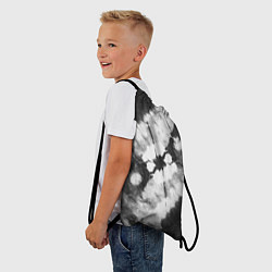 Рюкзак-мешок Черно-белый тай-дай, цвет: 3D-принт — фото 2