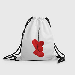 Рюкзак-мешок Сердца валентинки, цвет: 3D-принт