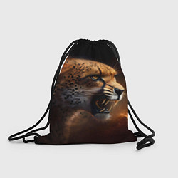 Рюкзак-мешок Гепард рычащий, цвет: 3D-принт