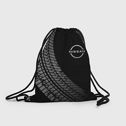 Рюкзак-мешок Nissan tire tracks, цвет: 3D-принт