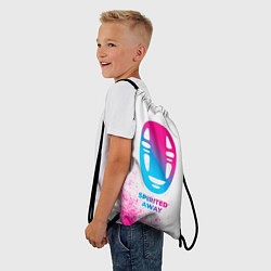 Рюкзак-мешок Spirited Away neon gradient style, цвет: 3D-принт — фото 2