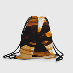 Рюкзак-мешок Абстрактный золотистый паттерн, цвет: 3D-принт