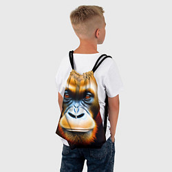 Рюкзак-мешок Орангутан - Обезьяна, от которой веет добротой, цвет: 3D-принт — фото 2