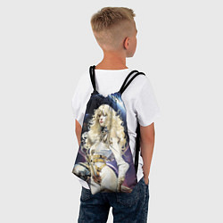 Рюкзак-мешок Космическая блондинка, цвет: 3D-принт — фото 2