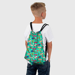 Рюкзак-мешок Машинки, цвет: 3D-принт — фото 2