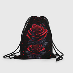 Рюкзак-мешок Готические розы в космосе, цвет: 3D-принт