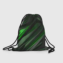 Мешок для обуви Green black abstract