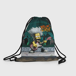 Рюкзак-мешок Рок в стиле Симпсонов, цвет: 3D-принт