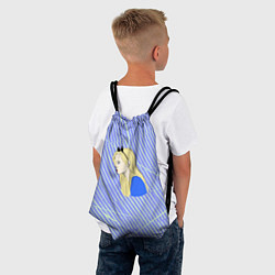 Рюкзак-мешок Портрет Алисы из страны чудес, цвет: 3D-принт — фото 2